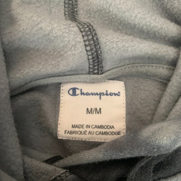 Champion Tie Dye Hoodie Women's Medium Cropped Pullover Sweater Y2K Outdoor - Picture 3 of 5